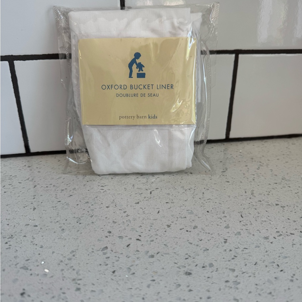NIP - Pottery Barn Kids White Storage Liner